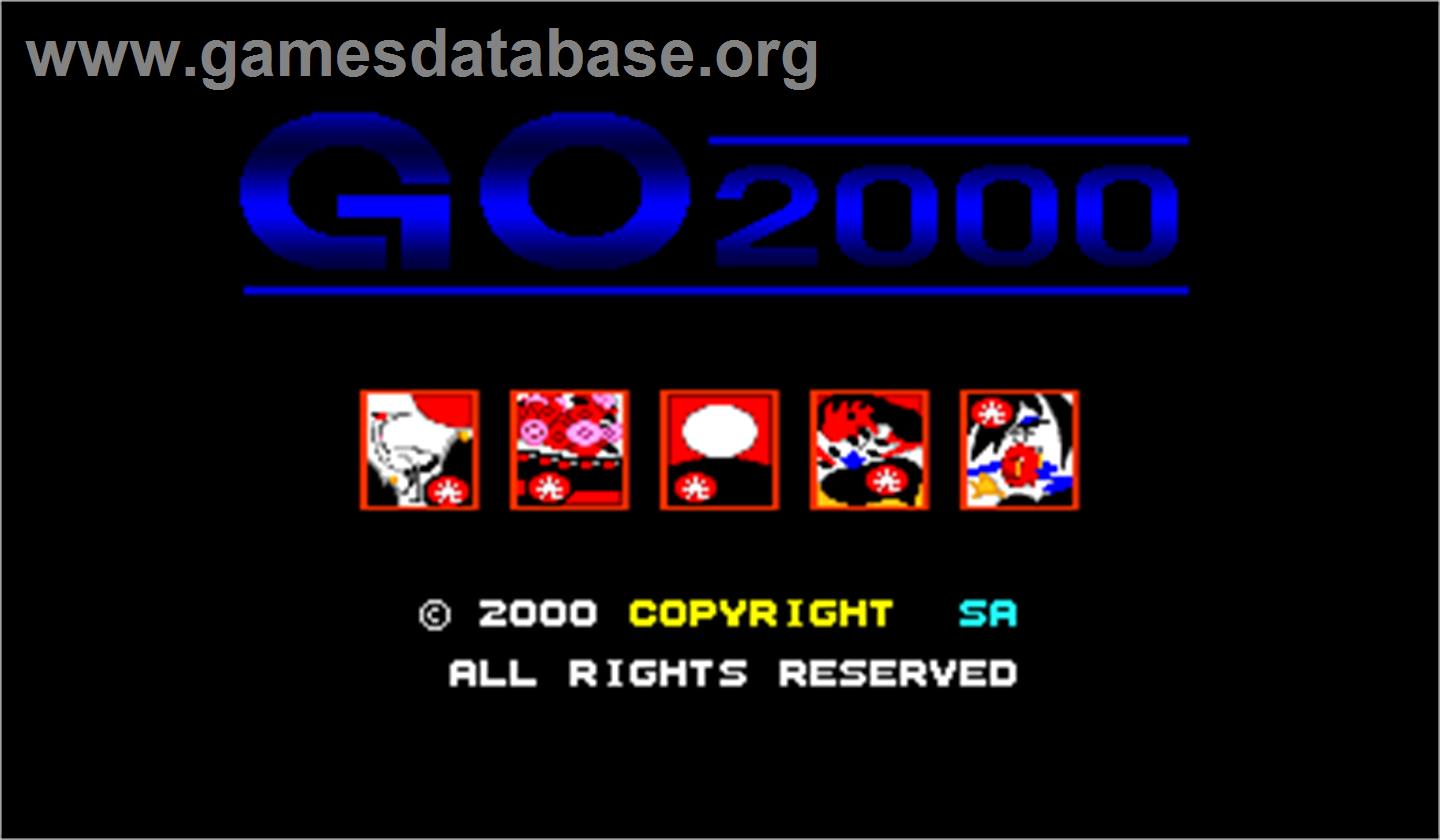 Go 2000 - Arcade - Artwork - Title Screen