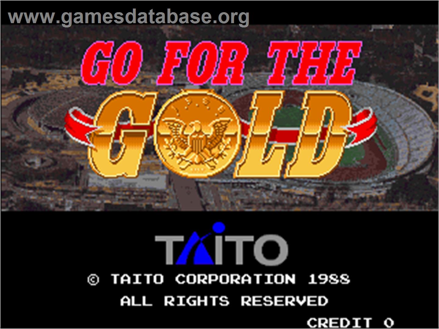 Go For The Gold - Arcade - Artwork - Title Screen