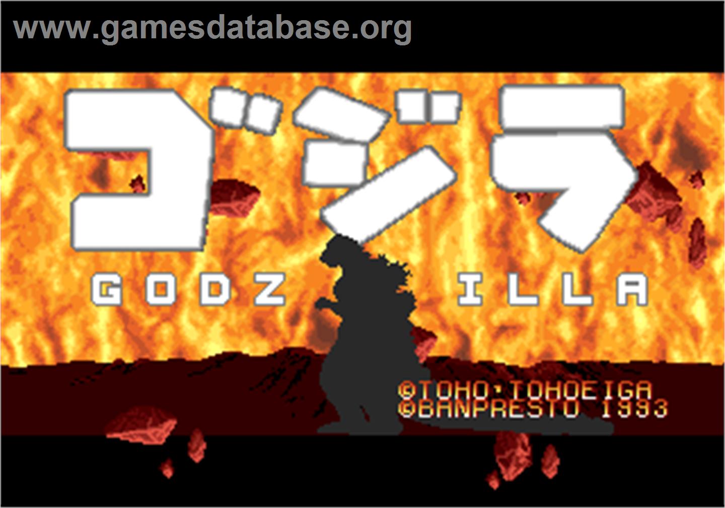 Godzilla - Arcade - Artwork - Title Screen