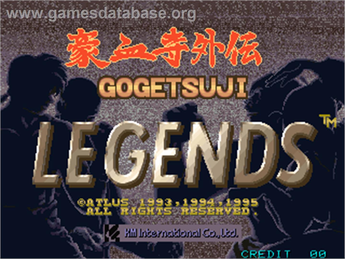 Gogetsuji Legends - Arcade - Artwork - Title Screen