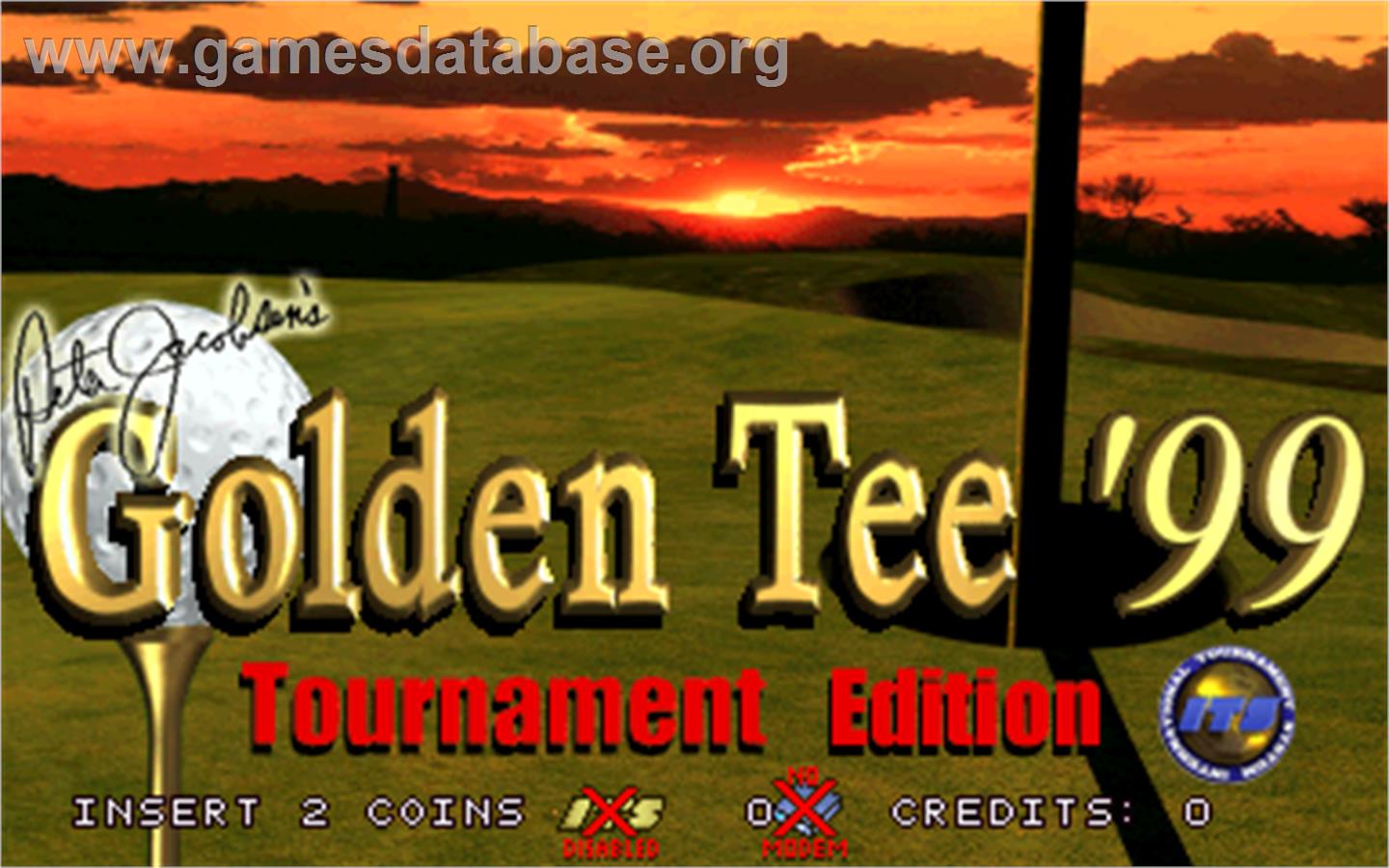 Golden Tee '99 Tournament - Arcade - Artwork - Title Screen