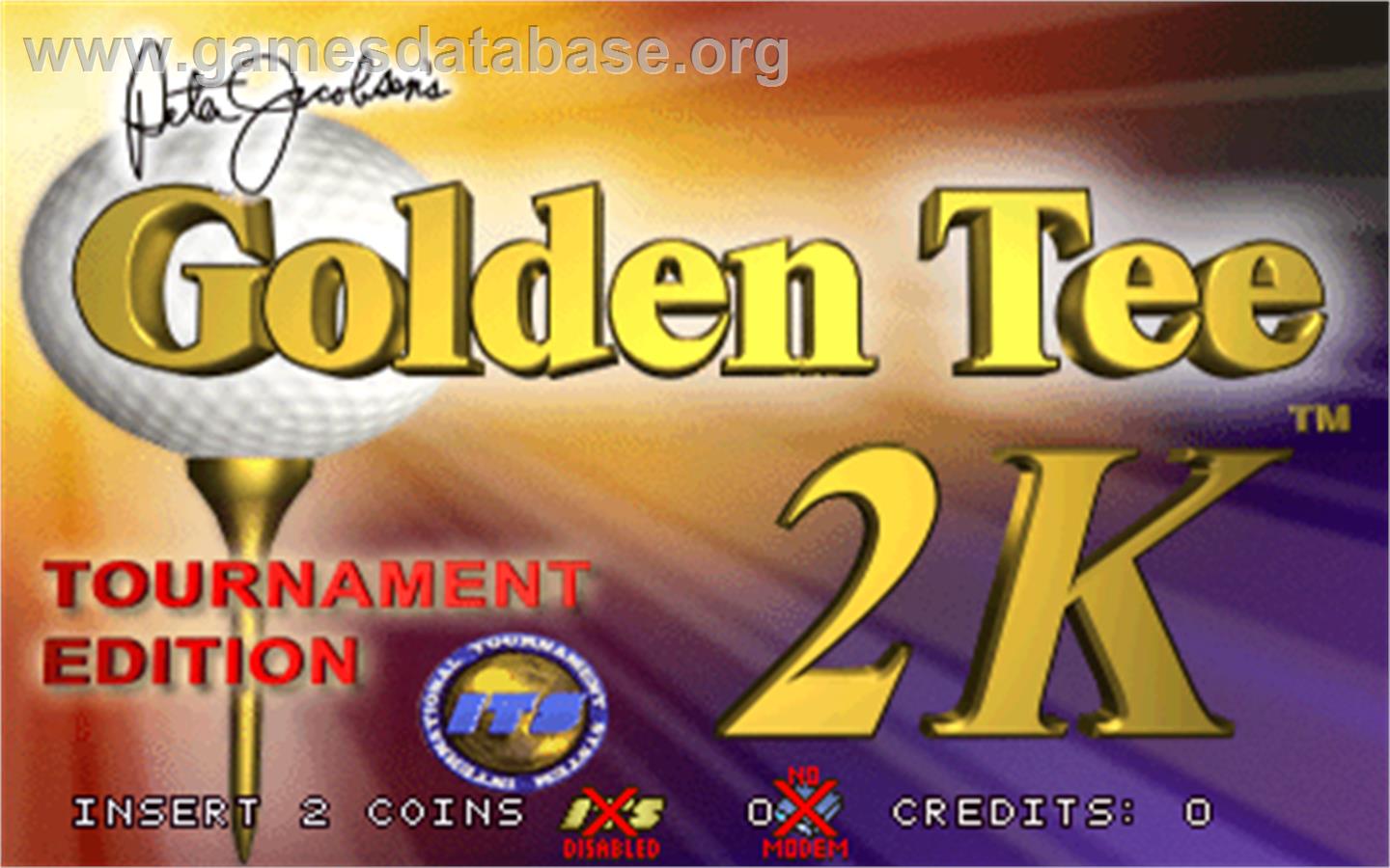 Golden Tee 2K Tournament - Arcade - Artwork - Title Screen