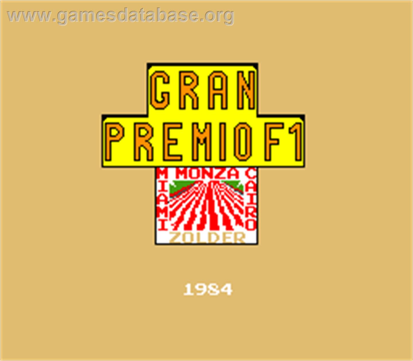 Gran Premio F1 - Arcade - Artwork - Title Screen