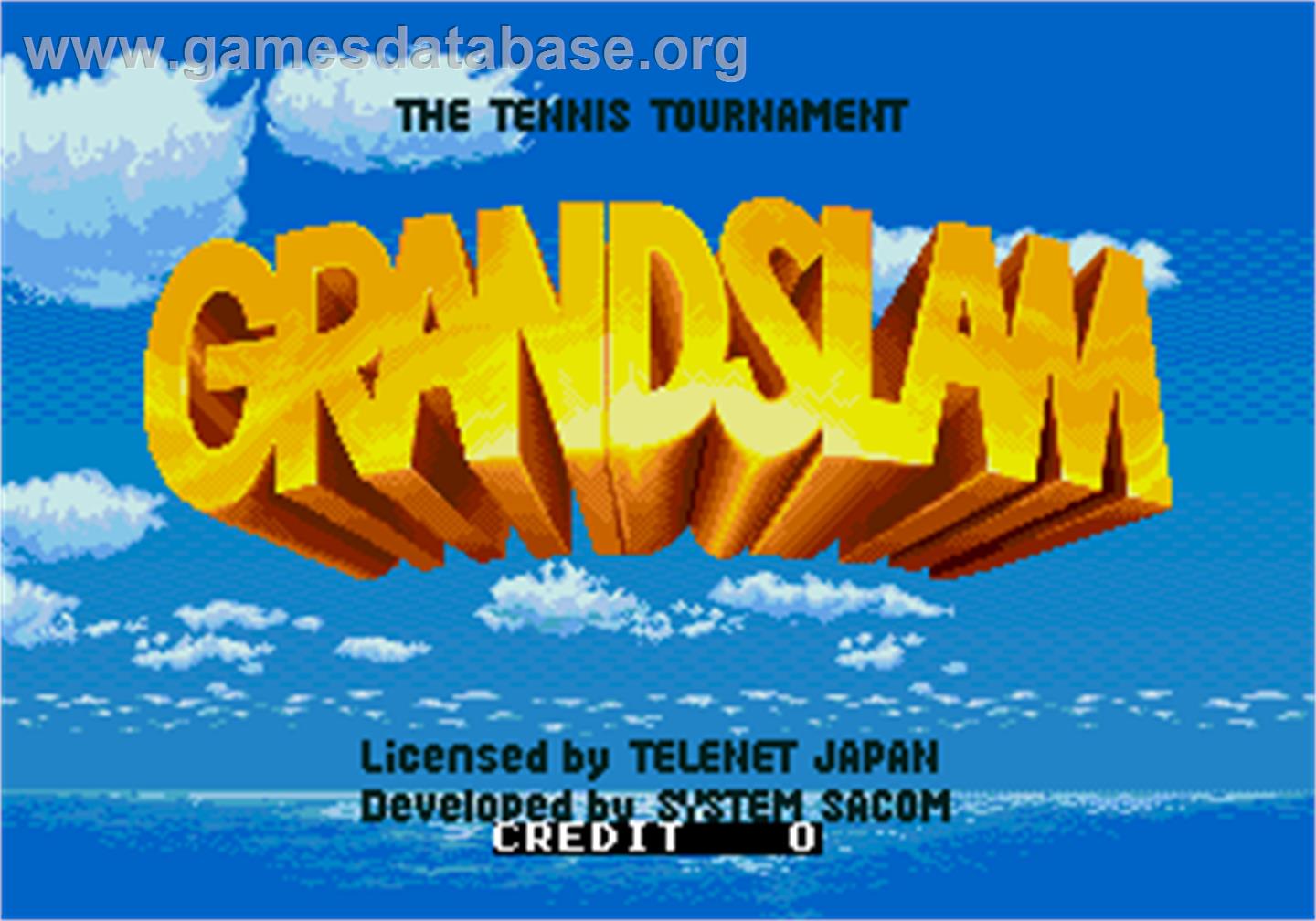 Grand Slam - Arcade - Artwork - Title Screen