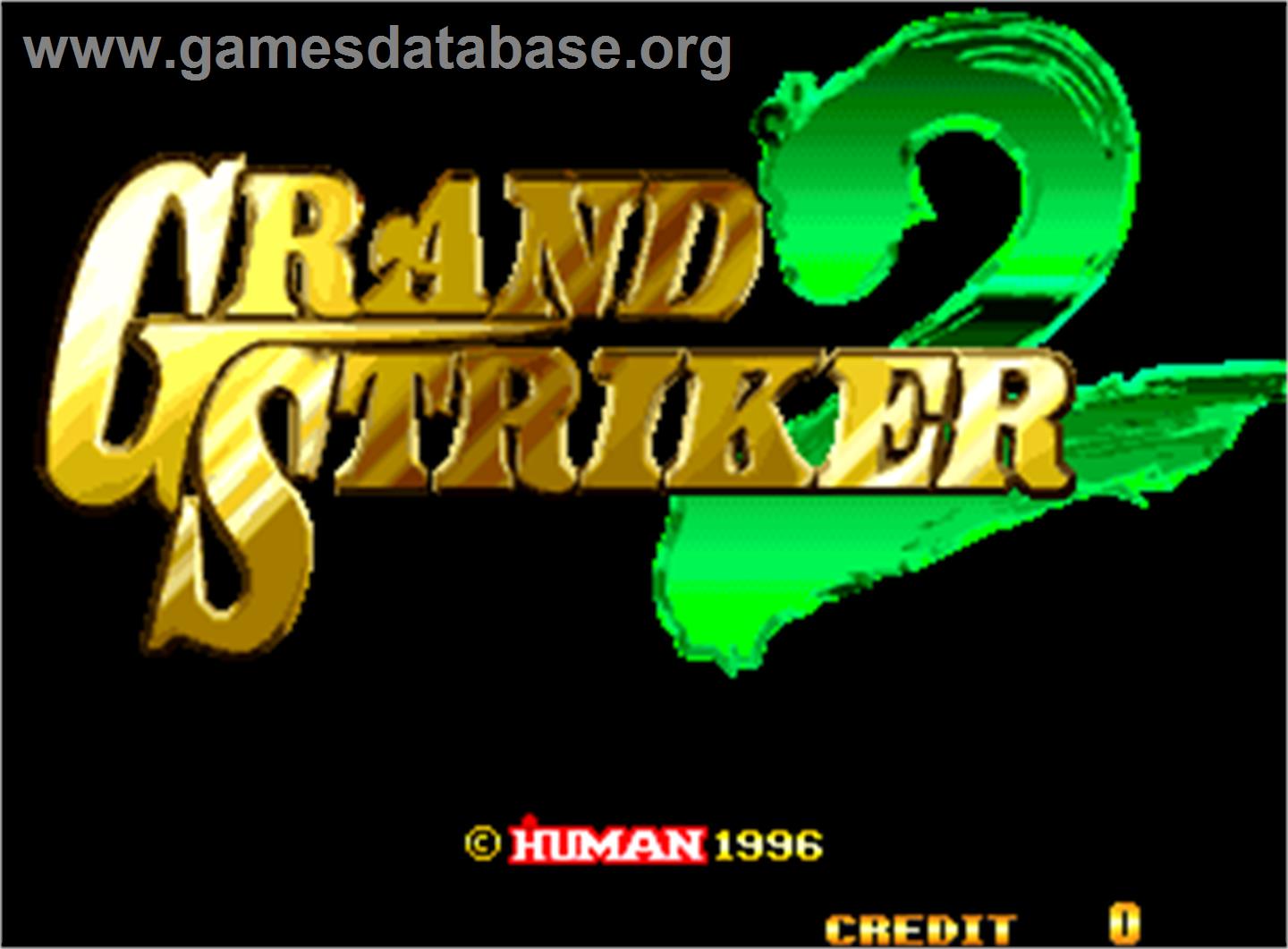 Grand Striker 2 - Arcade - Artwork - Title Screen