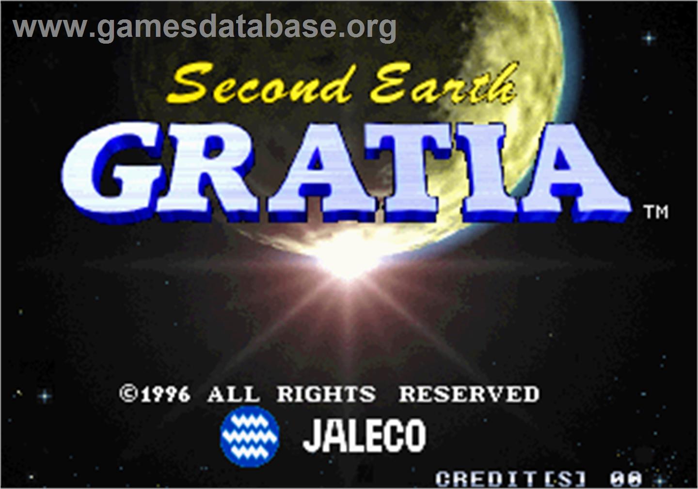 Gratia - Second Earth - Arcade - Artwork - Title Screen