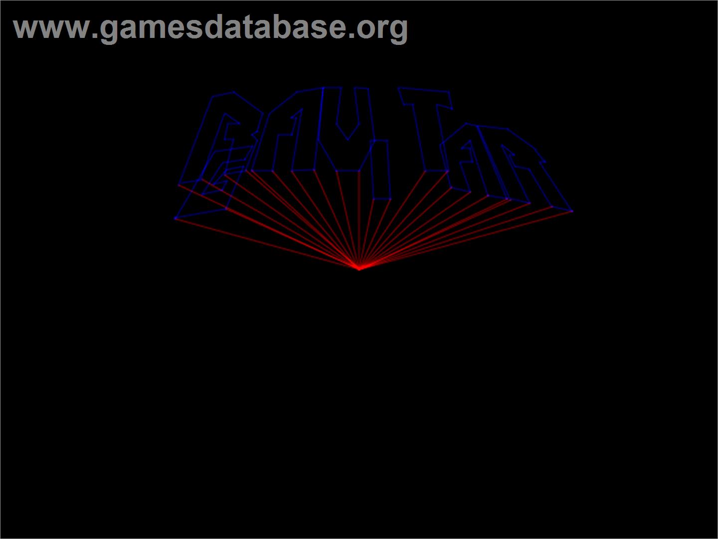 Gravitar - Arcade - Artwork - Title Screen