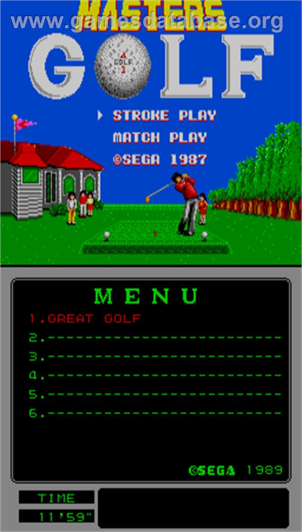 Great Golf - Arcade - Artwork - Title Screen