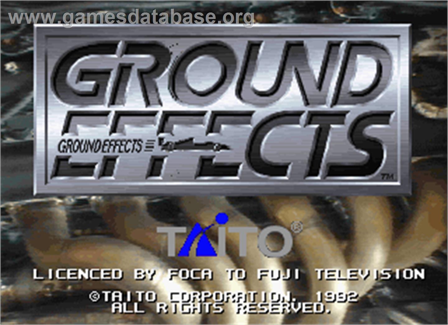Ground Effects / Super Ground Effects - Arcade - Artwork - Title Screen