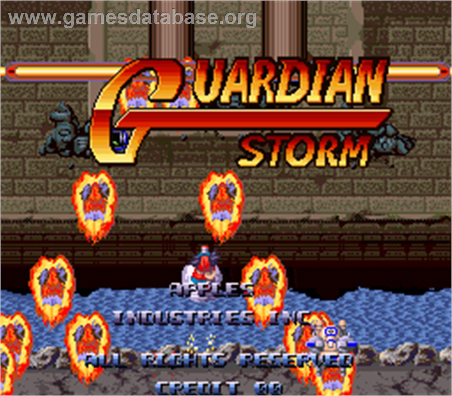 Guardian Storm - Arcade - Artwork - Title Screen
