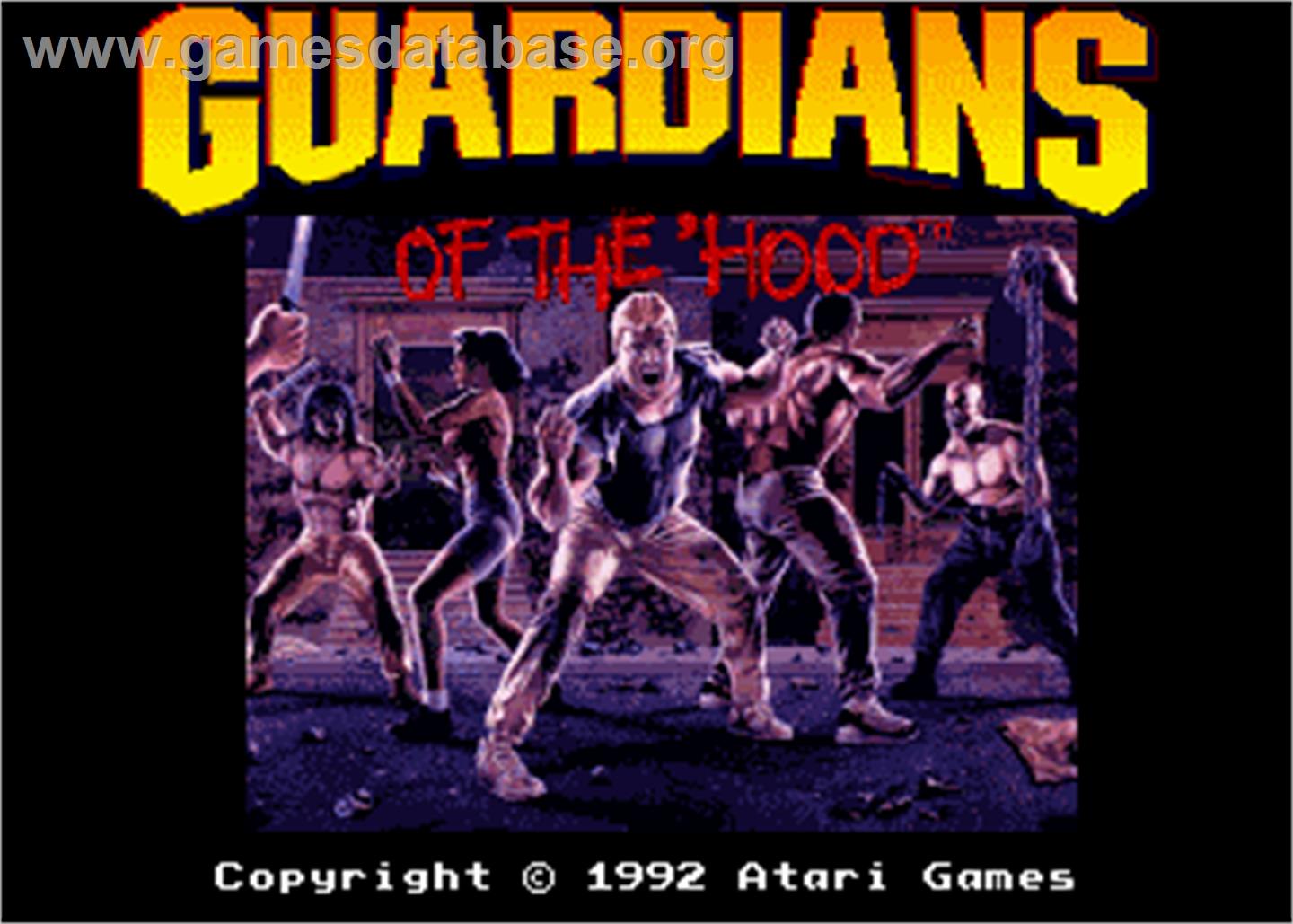 Guardians of the 'Hood - Arcade - Artwork - Title Screen