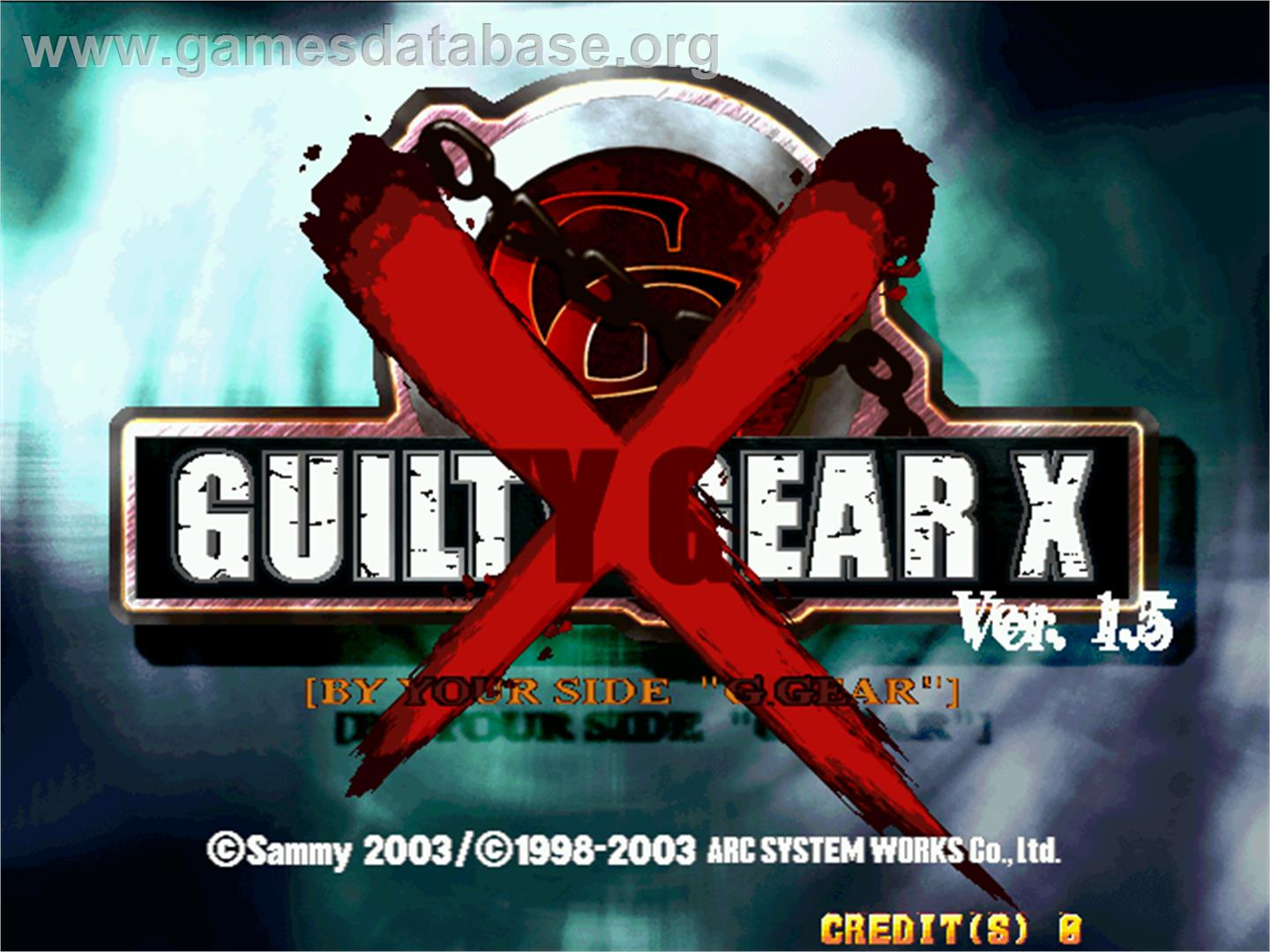 Guilty Gear X ver. 1.5 - Arcade - Artwork - Title Screen