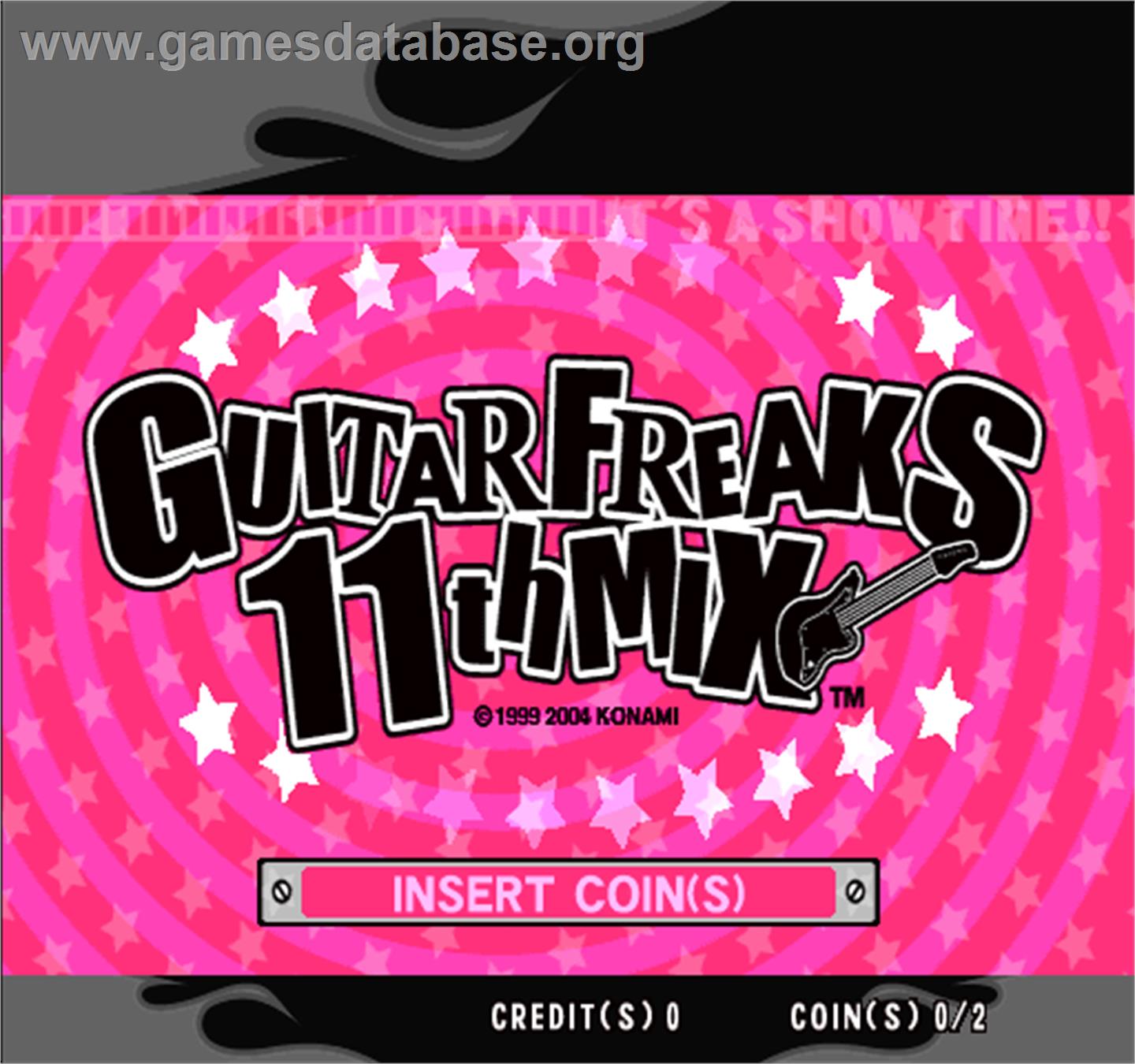 Guitar Freaks 11th Mix - Arcade - Artwork - Title Screen