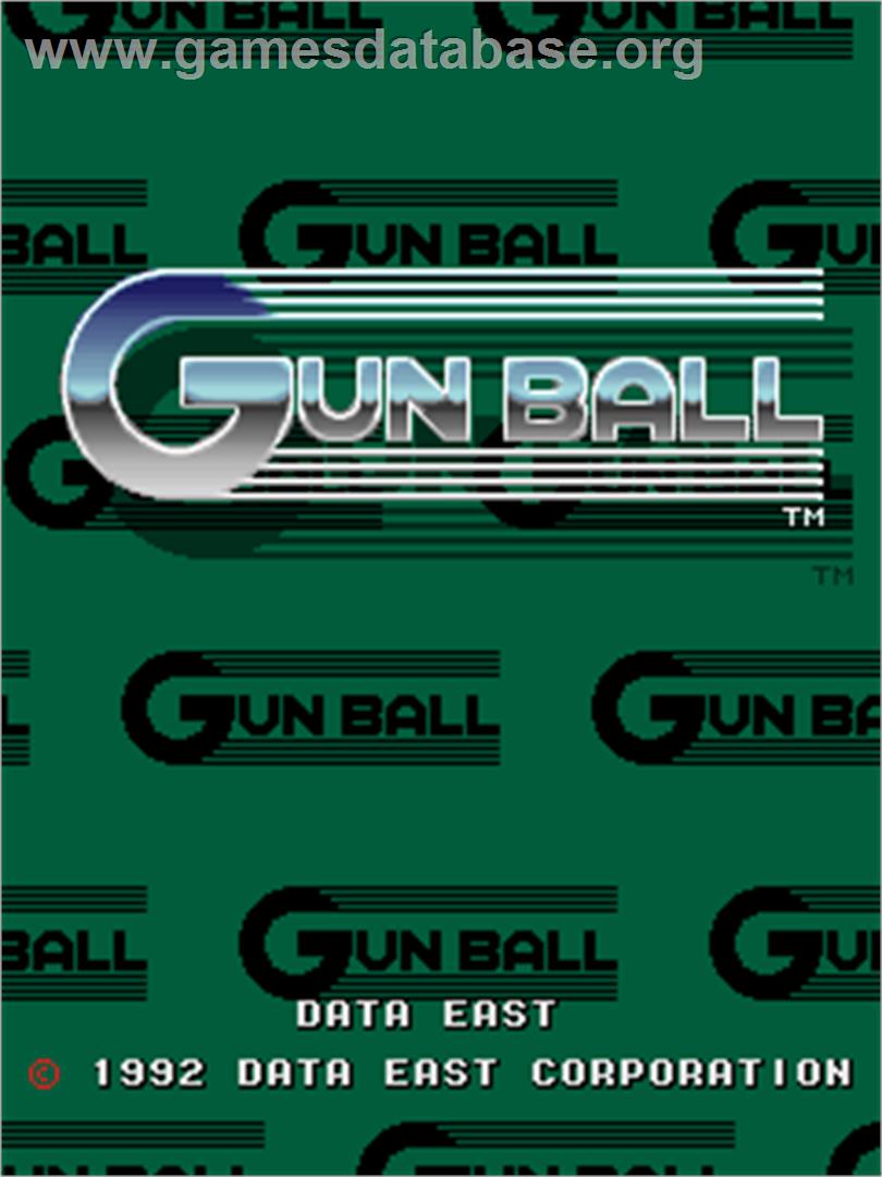 Gun Ball - Arcade - Artwork - Title Screen