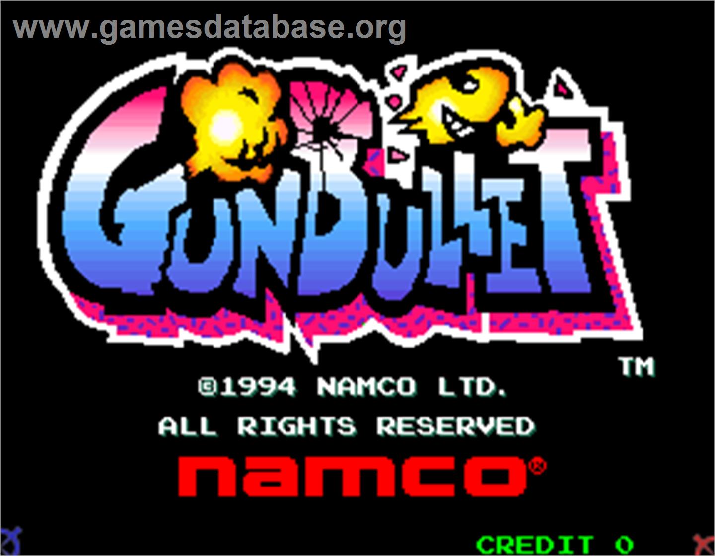Gun Bullet - Arcade - Artwork - Title Screen