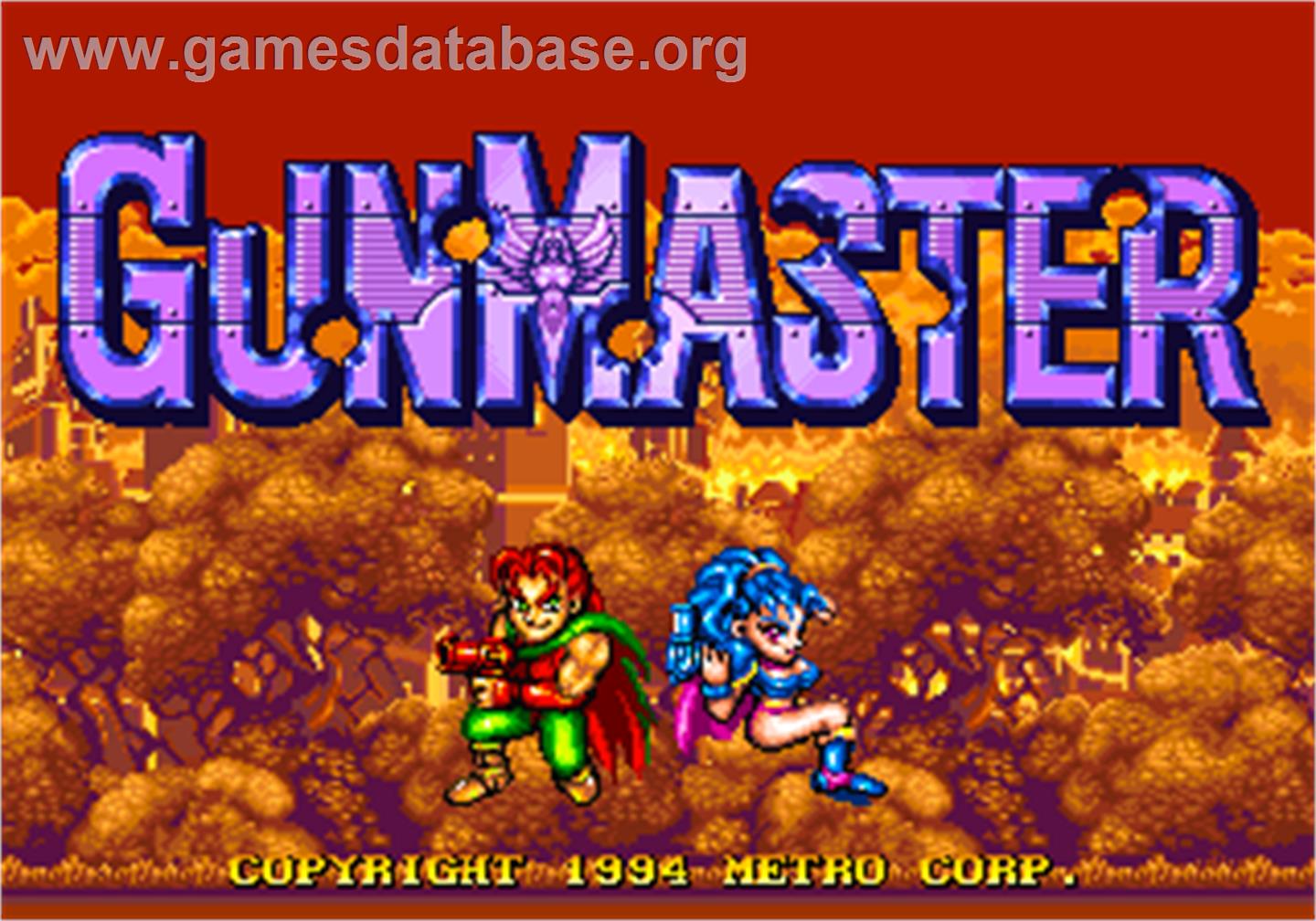 Gun Master - Arcade - Artwork - Title Screen