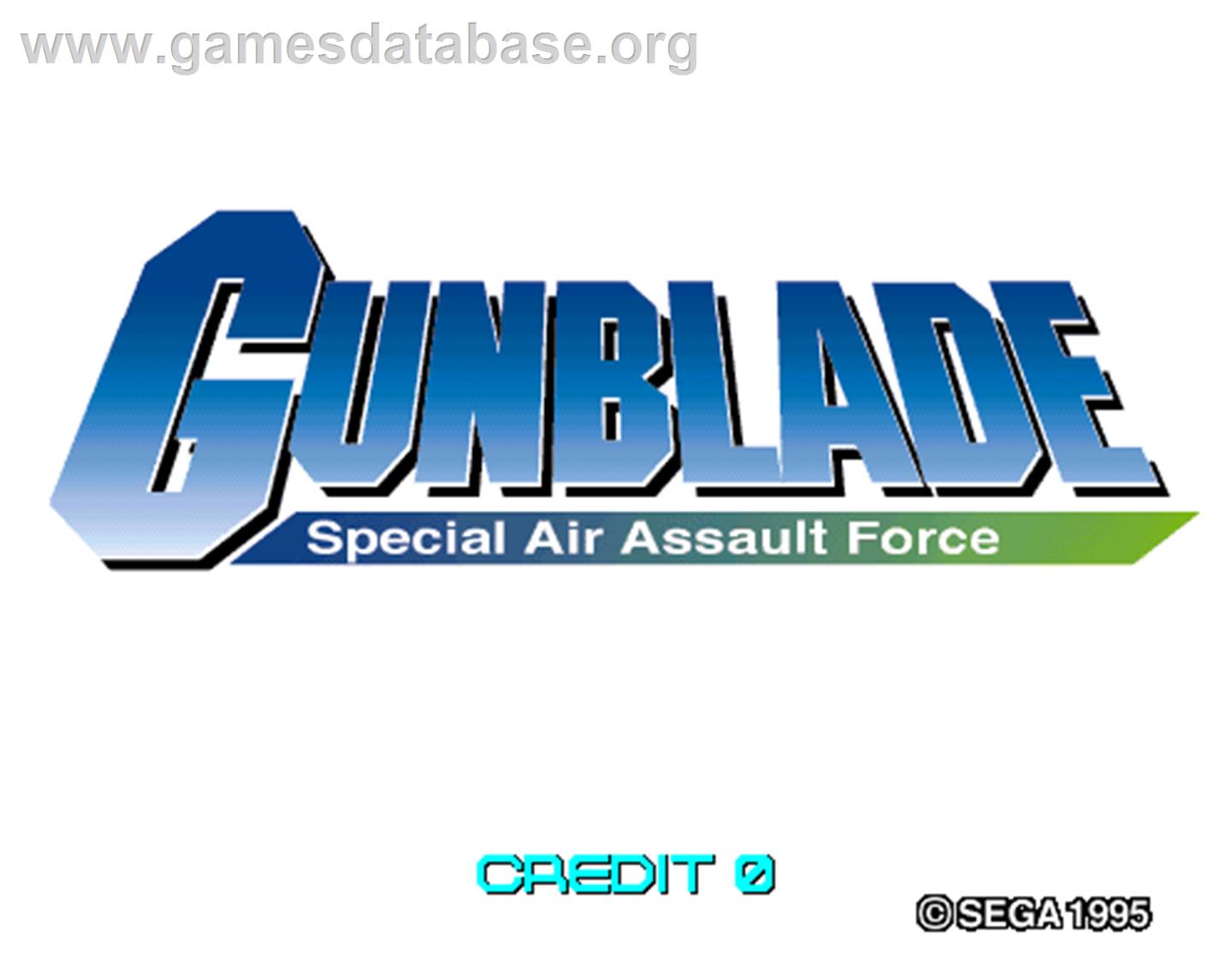 Gunblade NY - Arcade - Artwork - Title Screen