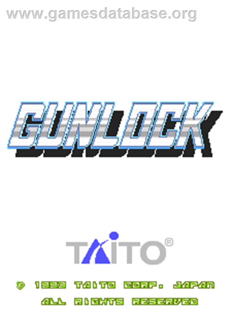 Gunlock - Arcade - Artwork - Title Screen