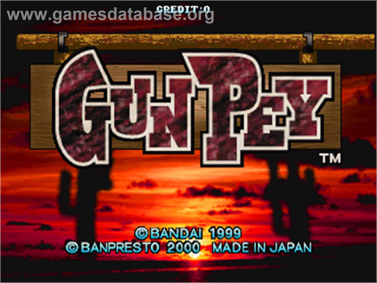 Gunpey - Arcade - Artwork - Title Screen