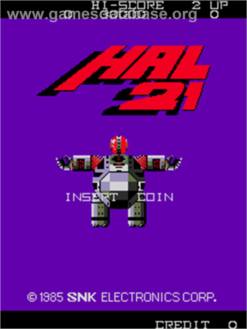 HAL21 - Arcade - Artwork - Title Screen