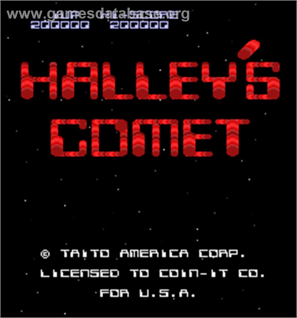 Halley's Comet - Arcade - Artwork - Title Screen
