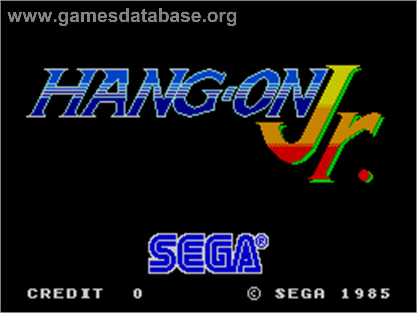 Hang-On Jr. - Arcade - Artwork - Title Screen