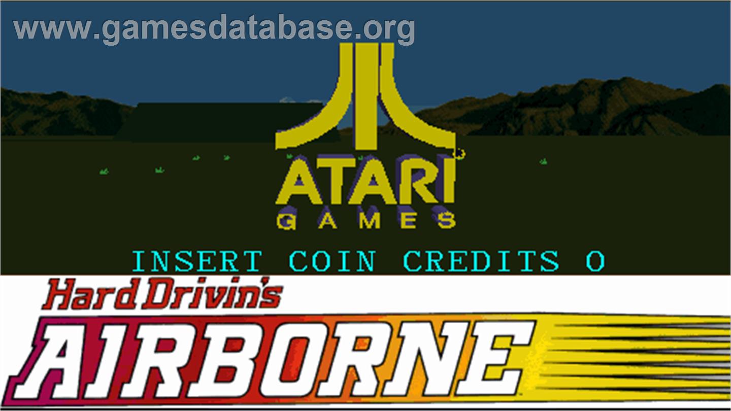 Hard Drivin's Airborne - Arcade - Artwork - Title Screen