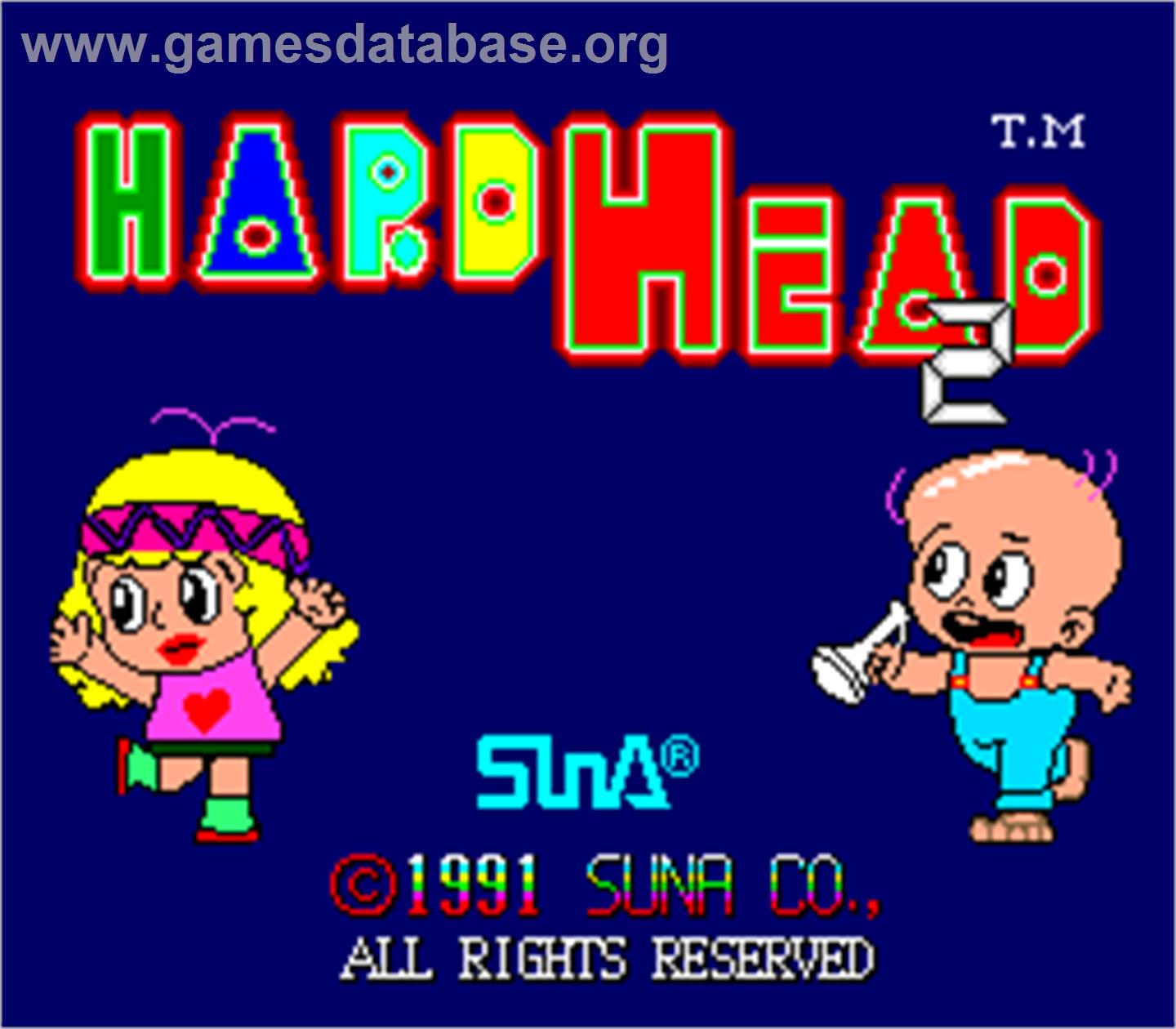 Hard Head 2 - Arcade - Artwork - Title Screen