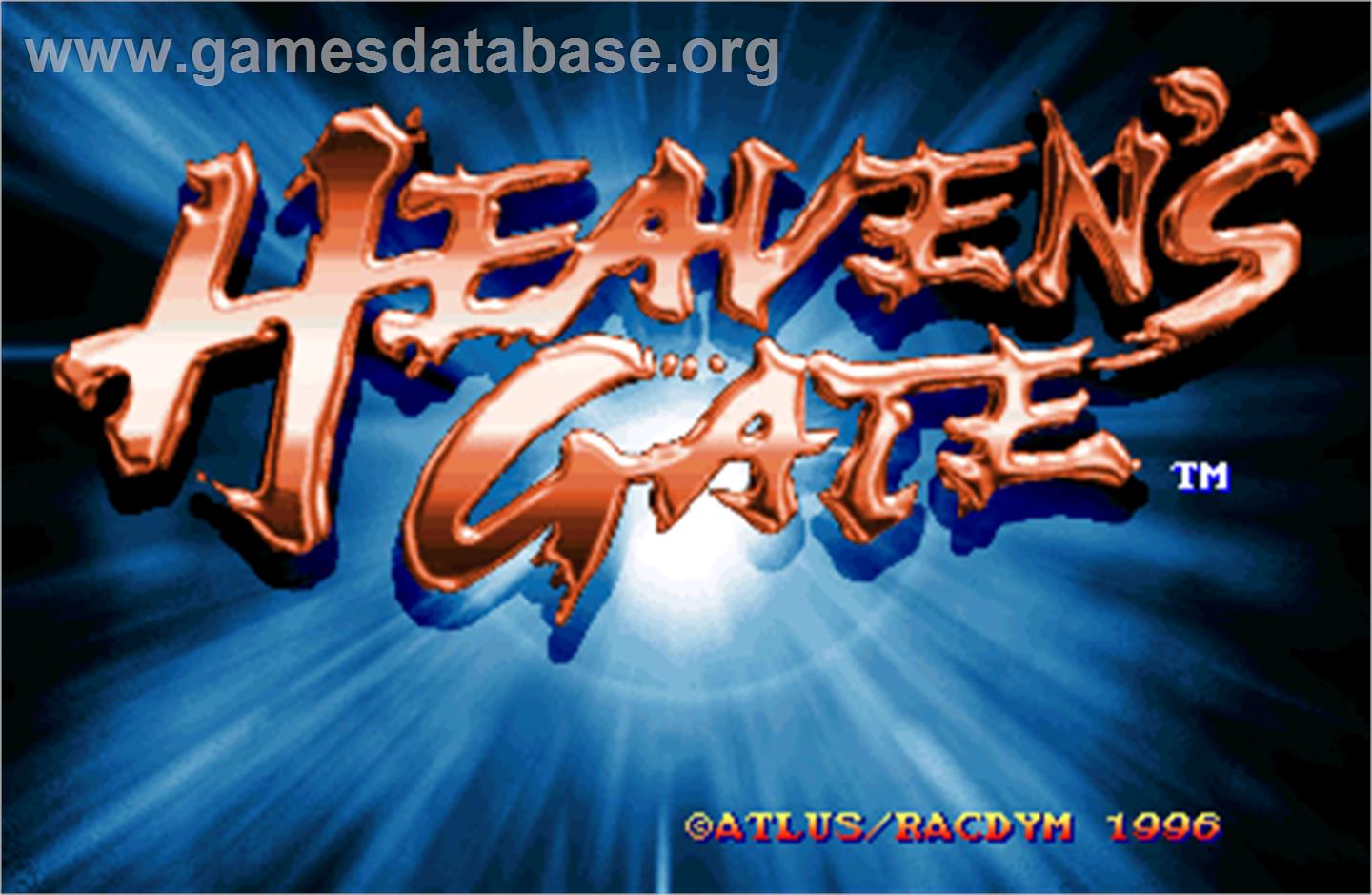 Heaven's Gate - Arcade - Artwork - Title Screen