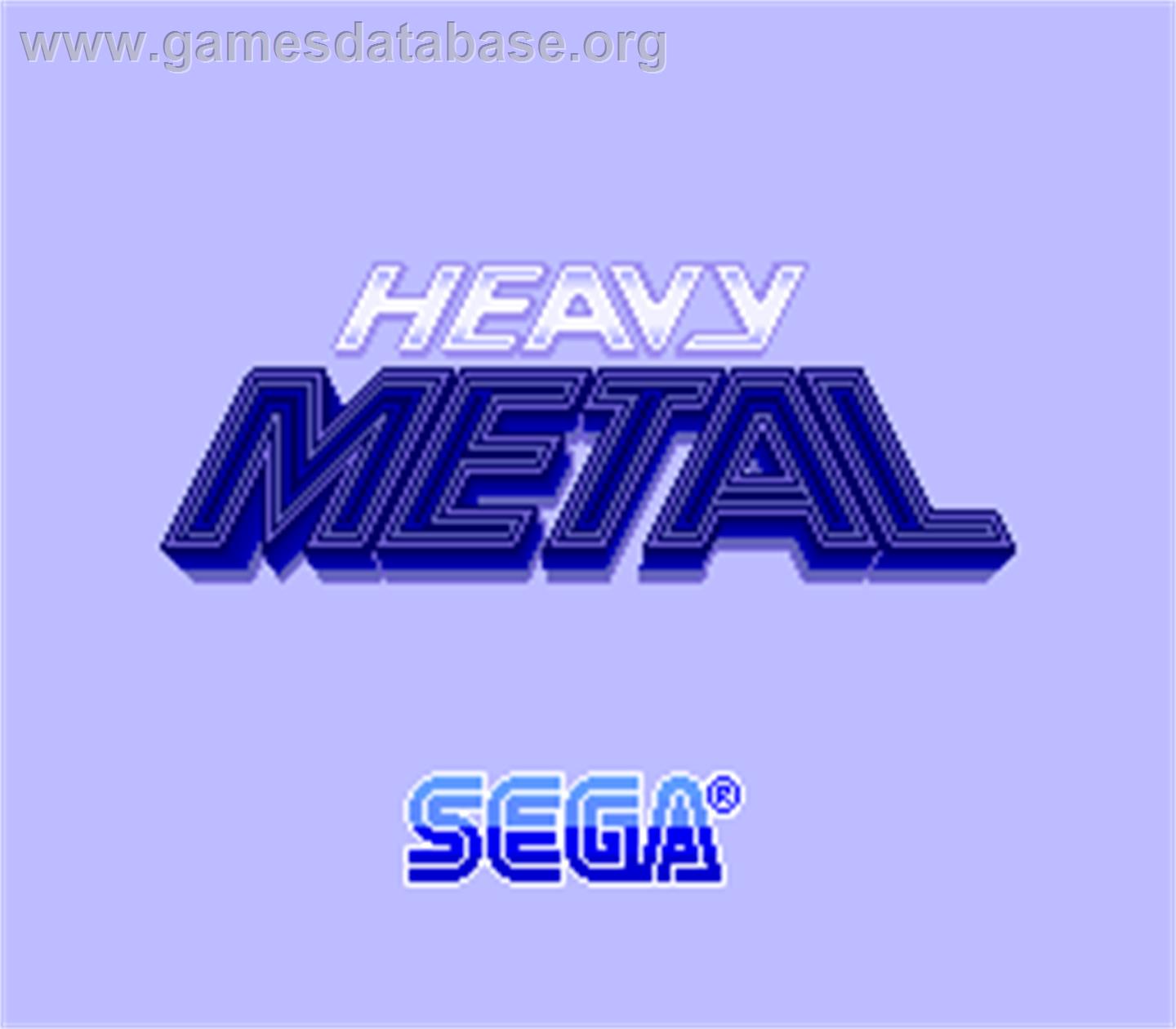 Heavy Metal - Arcade - Artwork - Title Screen