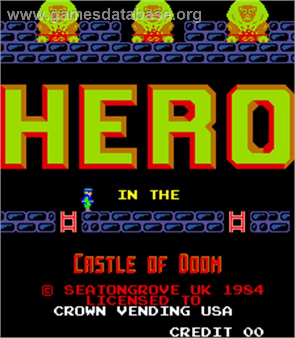 Hero in the Castle of Doom - Arcade - Artwork - Title Screen