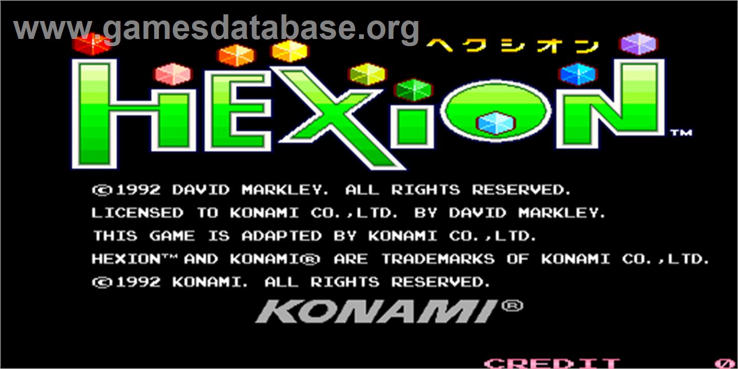 Hexion - Arcade - Artwork - Title Screen