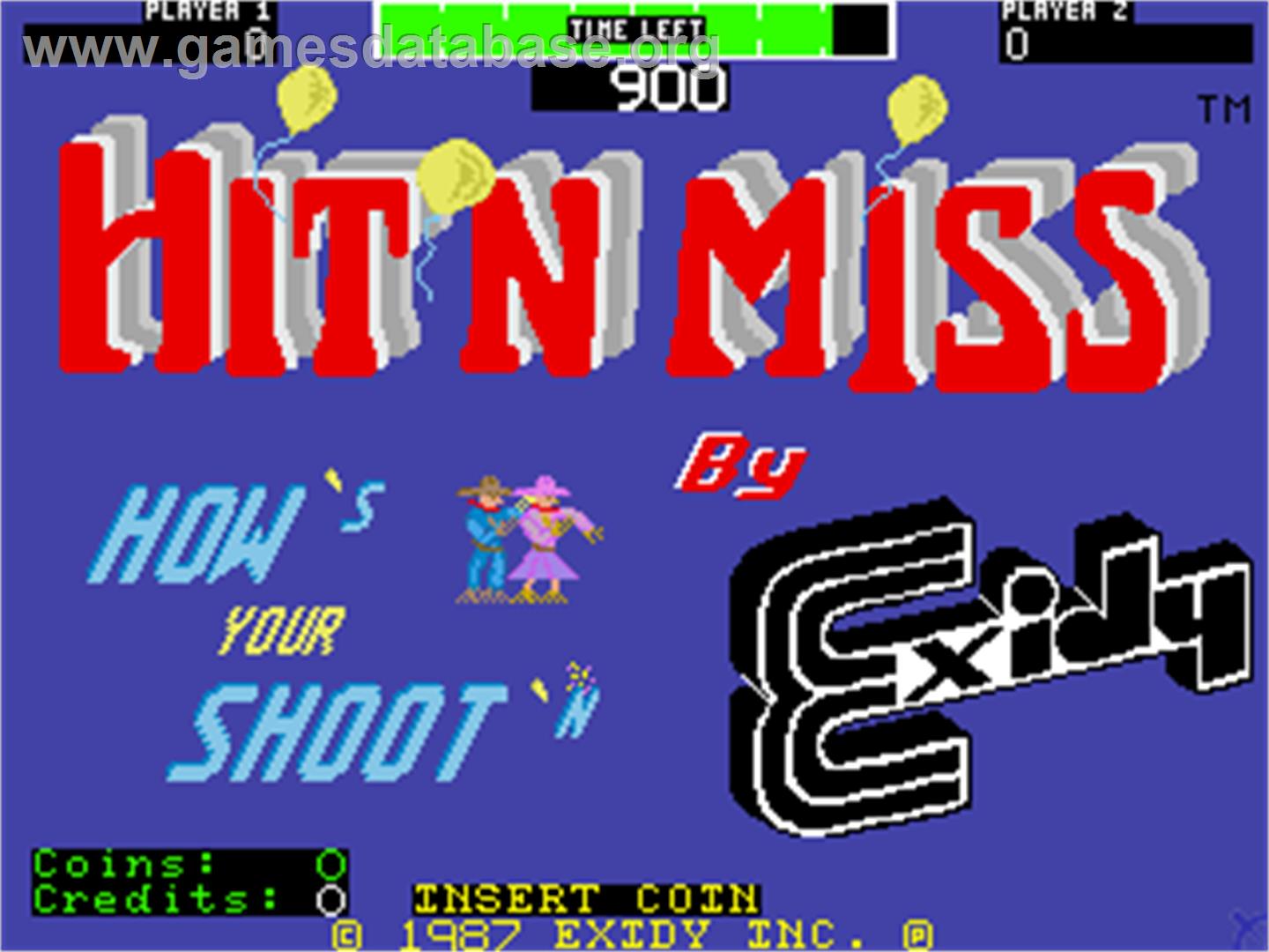 Hit 'n Miss - Arcade - Artwork - Title Screen