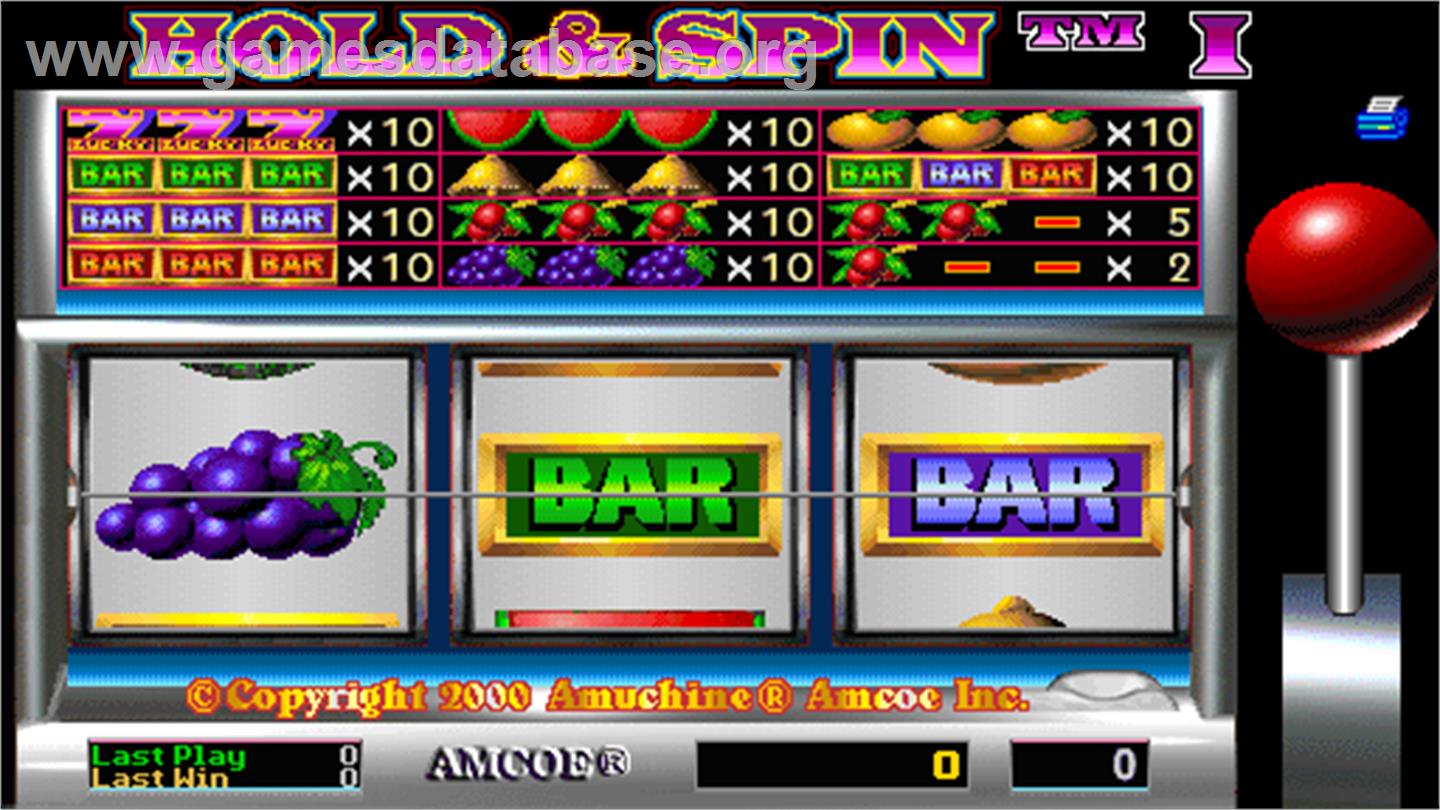 Hold & Spin I - Arcade - Artwork - Title Screen