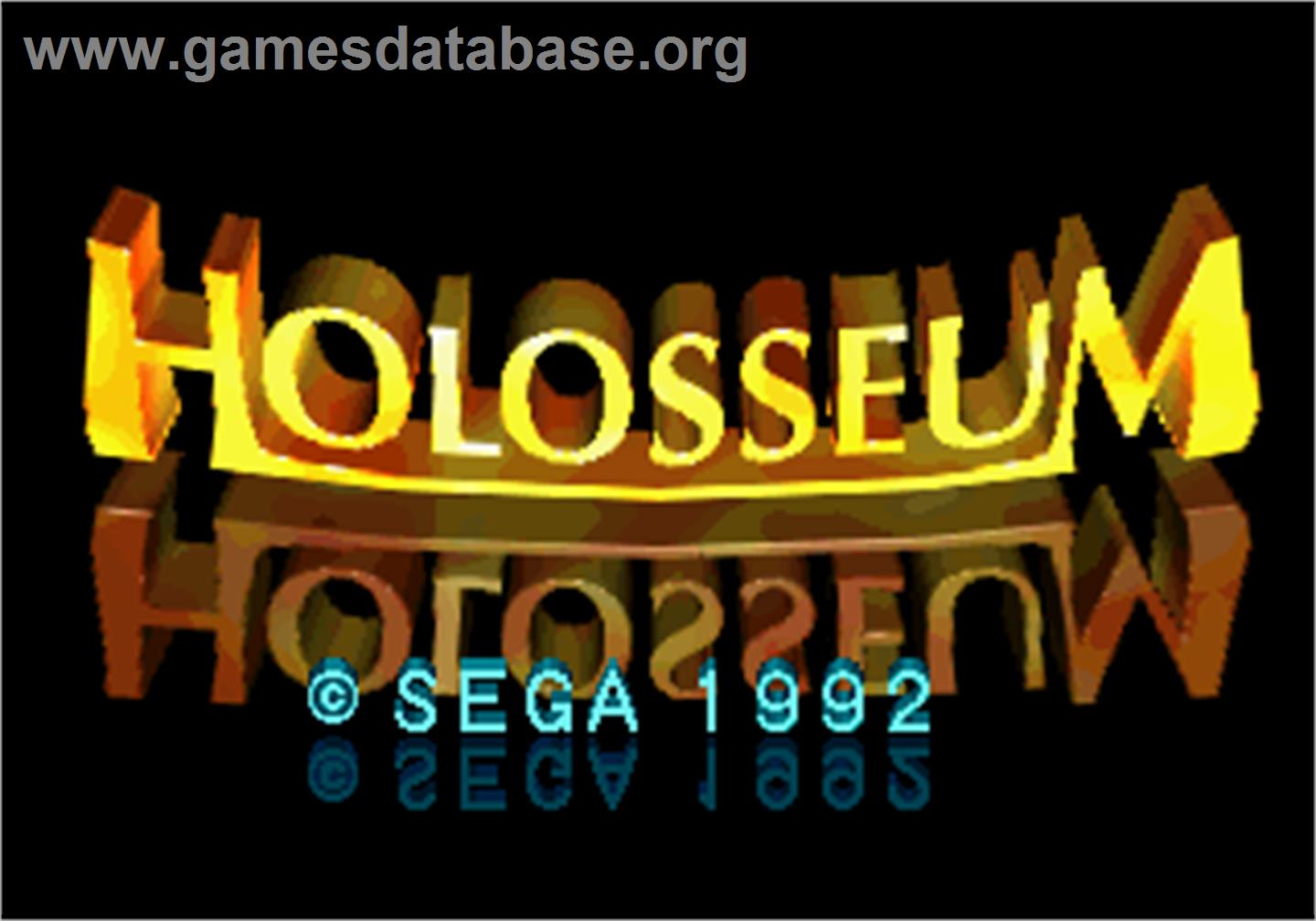 Holosseum - Arcade - Artwork - Title Screen