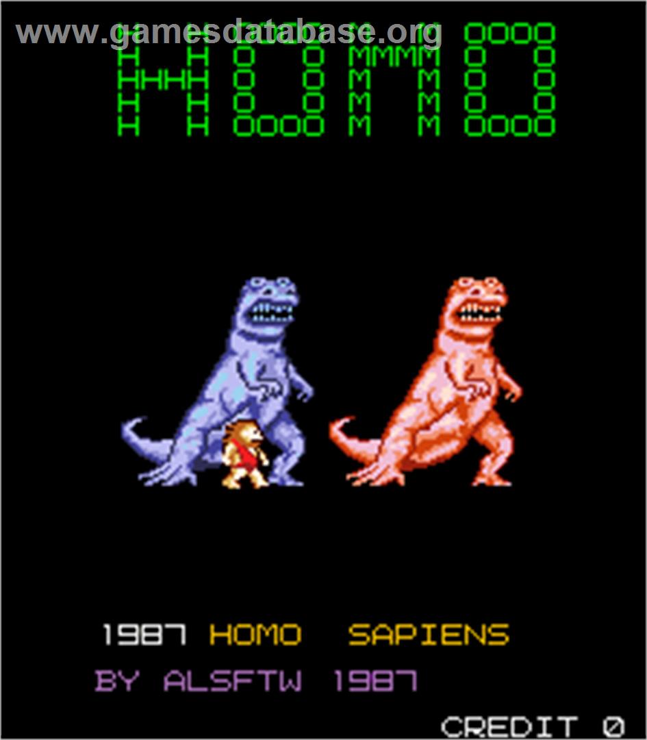 Homo - Arcade - Artwork - Title Screen