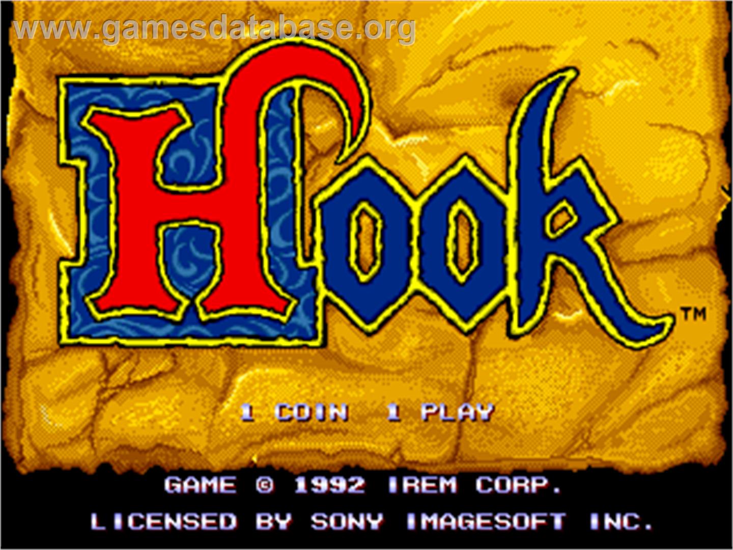 Hook - Arcade - Artwork - Title Screen