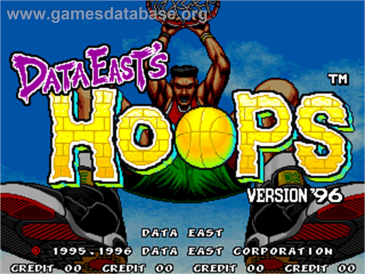 Hoops '96 - Arcade - Artwork - Title Screen