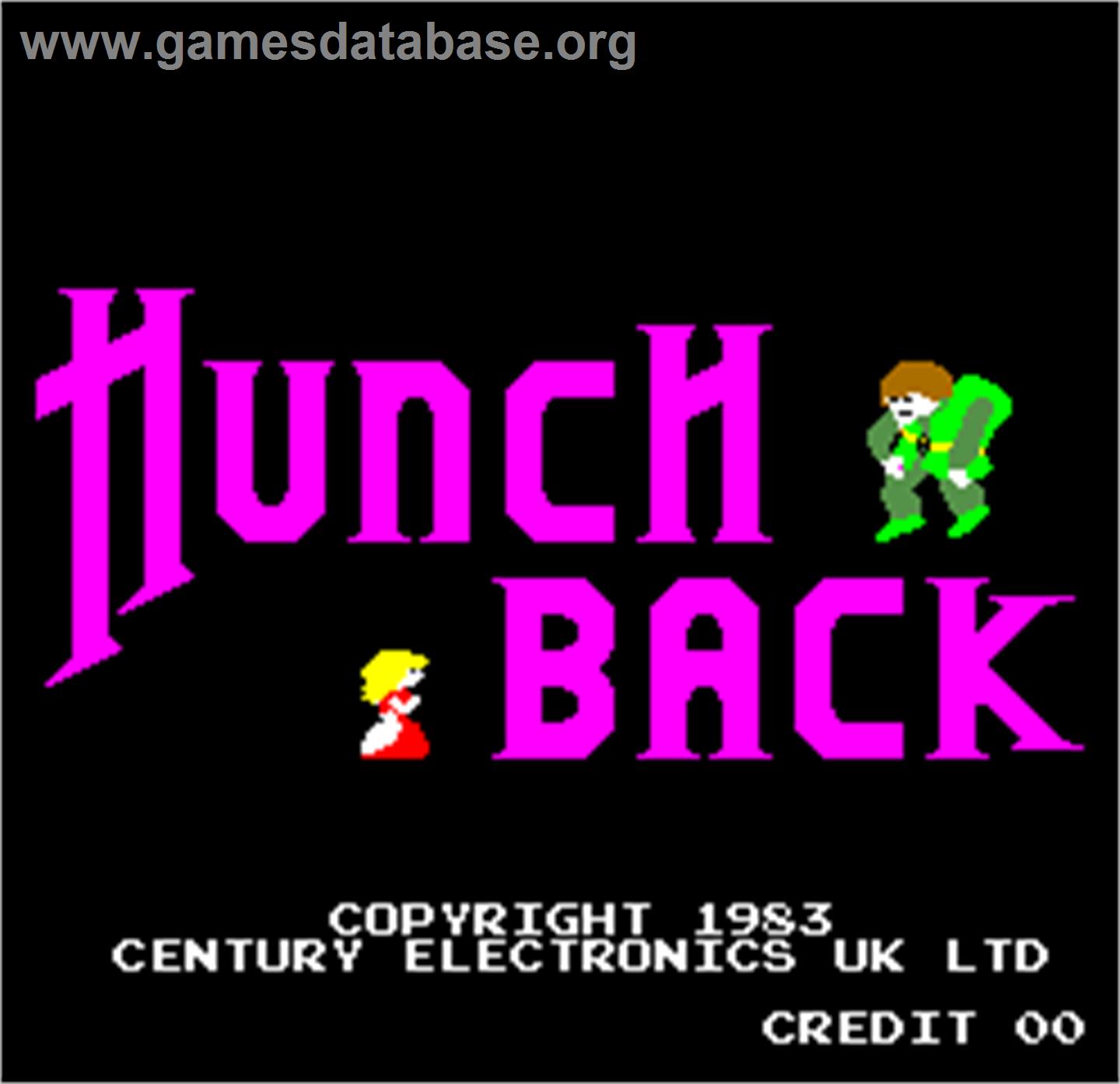 Hunchback - Arcade - Artwork - Title Screen