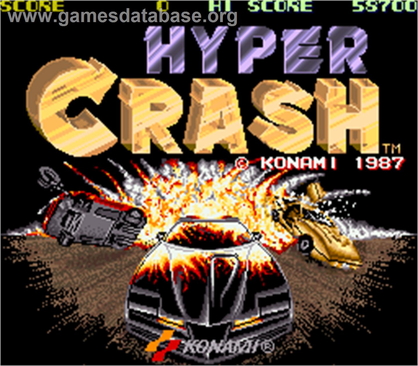 Hyper Crash - Arcade - Artwork - Title Screen