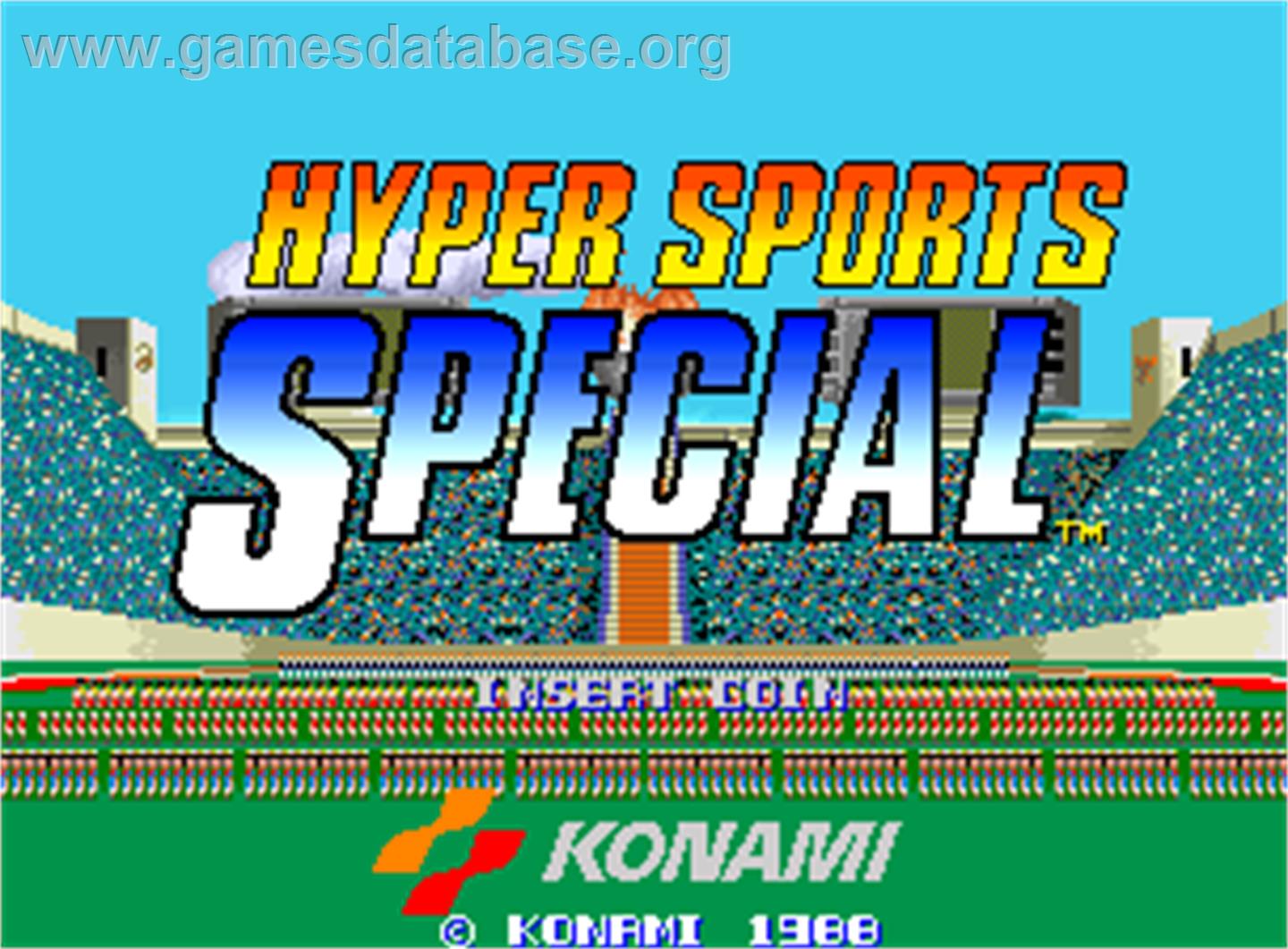 Hyper Sports Special - Arcade - Artwork - Title Screen