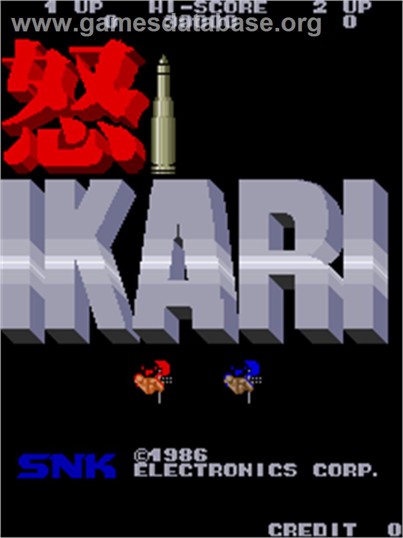 Ikari - Arcade - Artwork - Title Screen