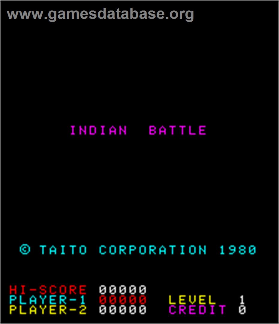 Indian Battle - Arcade - Artwork - Title Screen