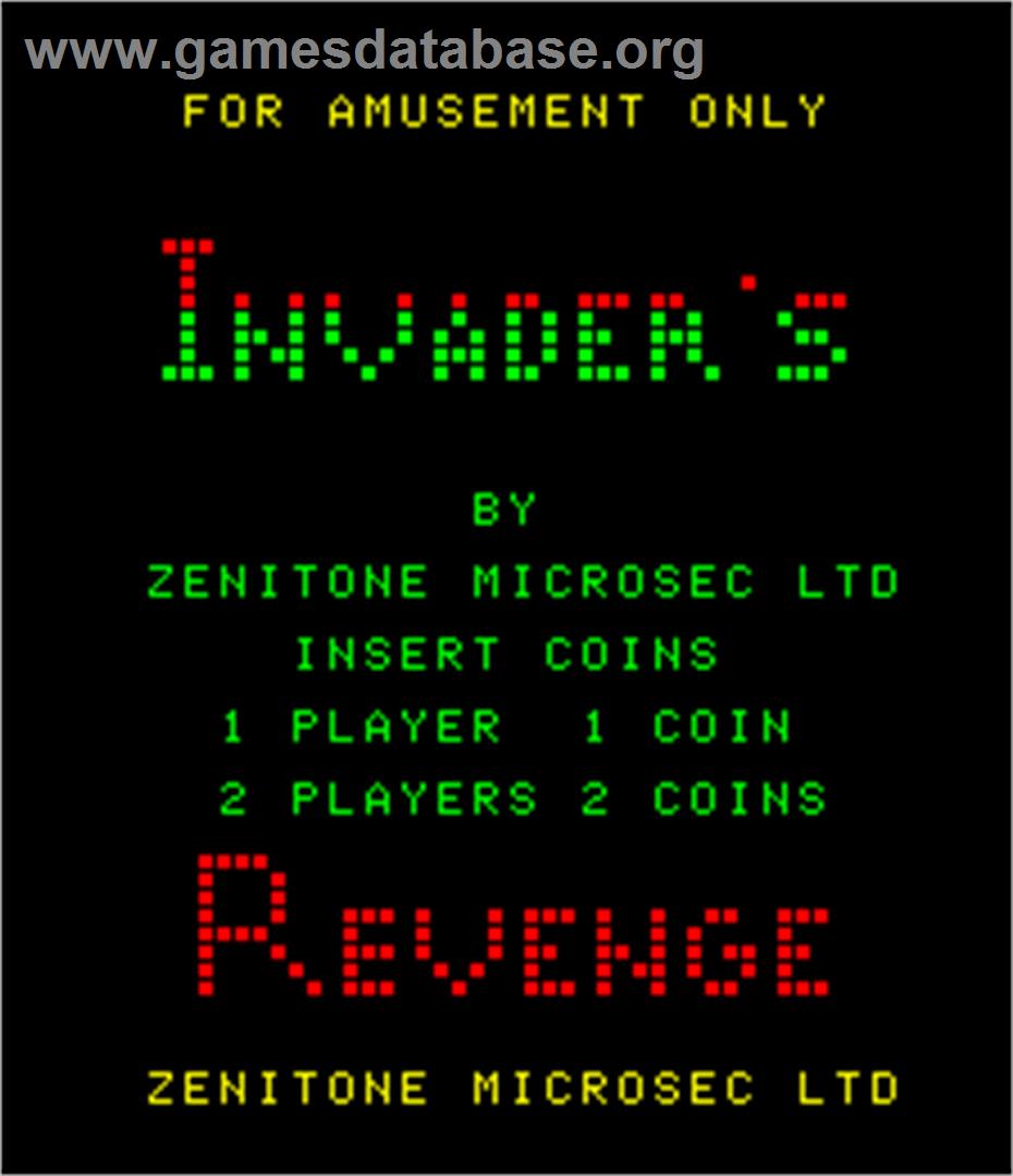 Invader's Revenge - Arcade - Artwork - Title Screen
