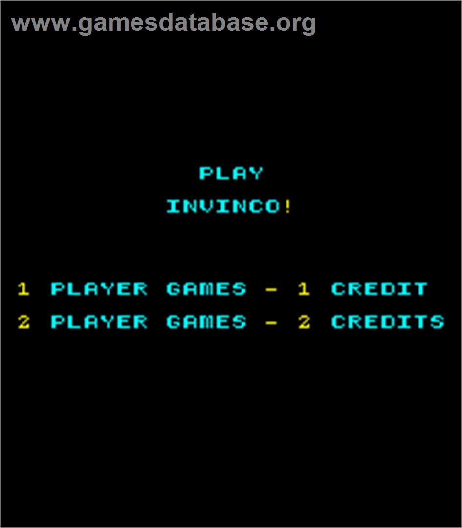 Invinco - Arcade - Artwork - Title Screen