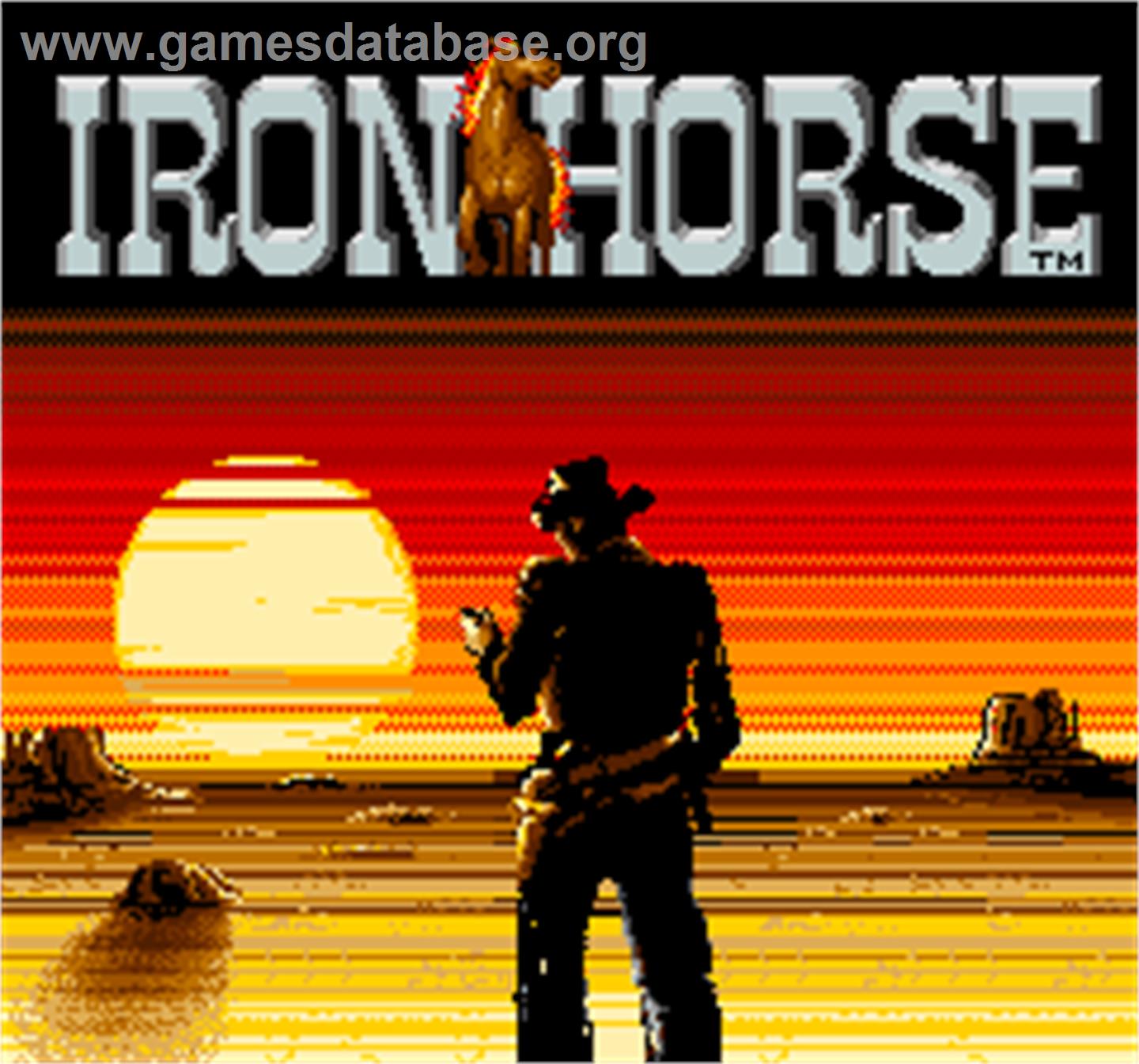 Iron Horse - Arcade - Artwork - Title Screen