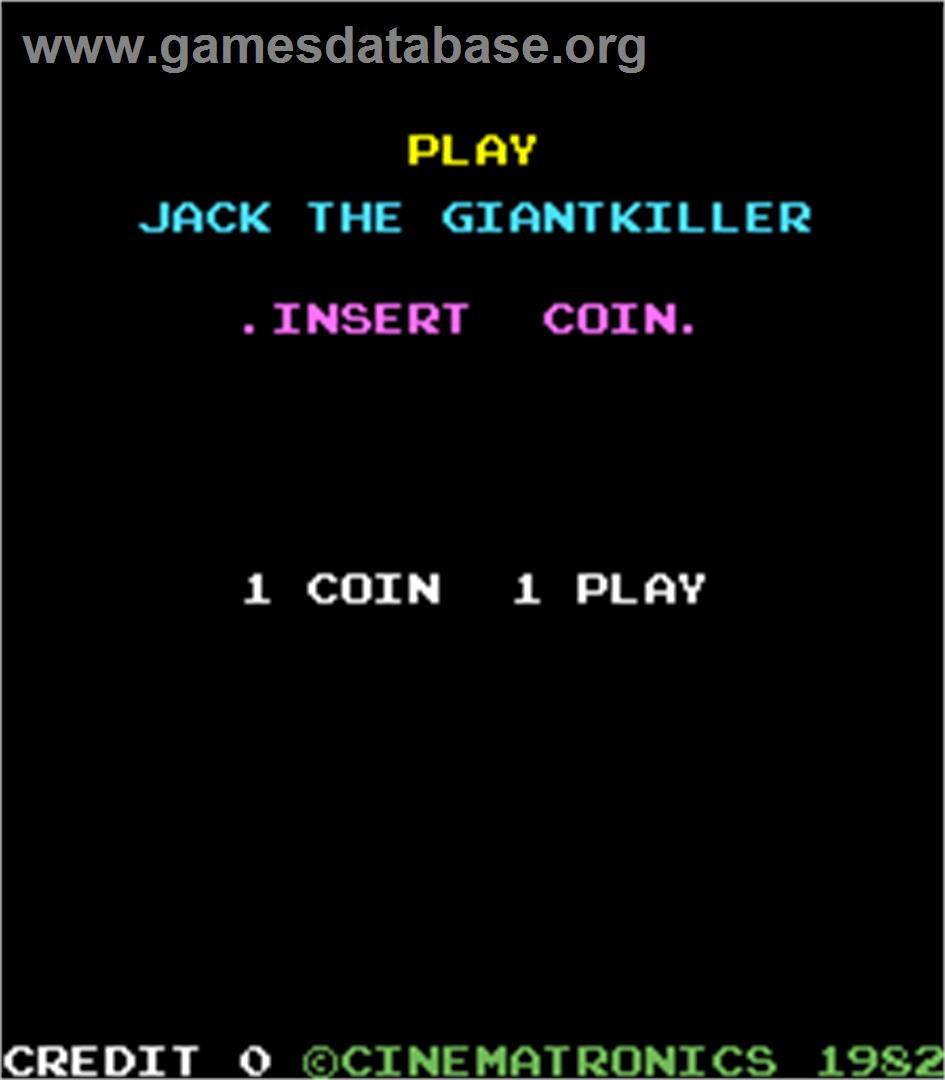 Jack the Giantkiller - Arcade - Artwork - Title Screen
