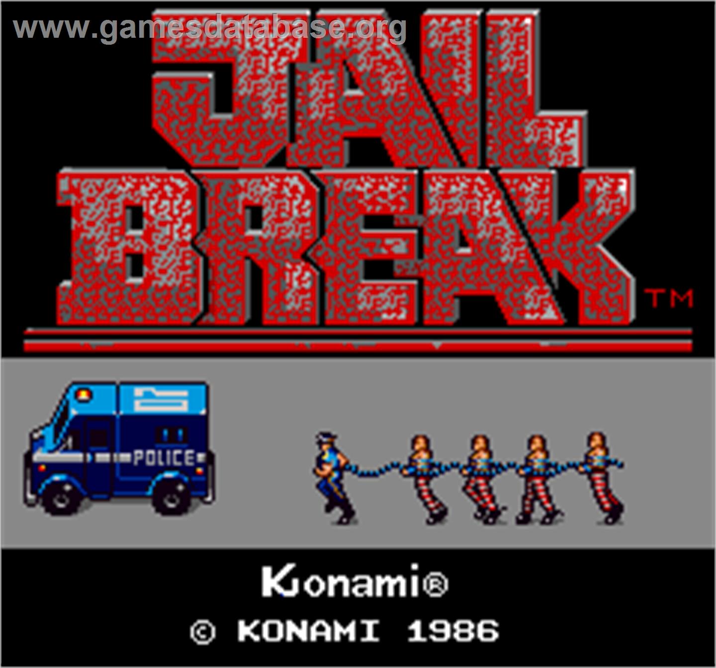Jail Break - Arcade - Artwork - Title Screen