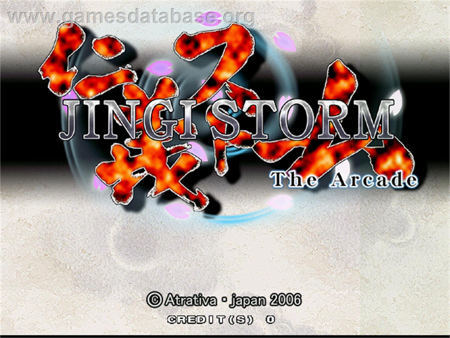 Jingi Storm - The Arcade - Arcade - Artwork - Title Screen