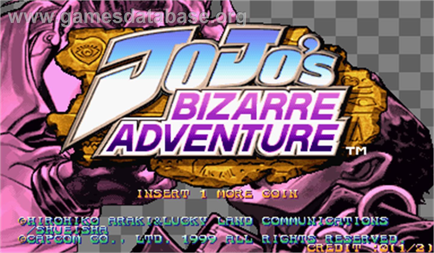 JoJo's Bizarre Adventure - Arcade - Artwork - Title Screen